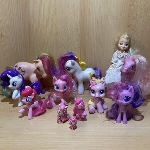My Little Pony Toy Figure Lot Of 12 Generation 1, 3-4.5 Brushable Hair Doll